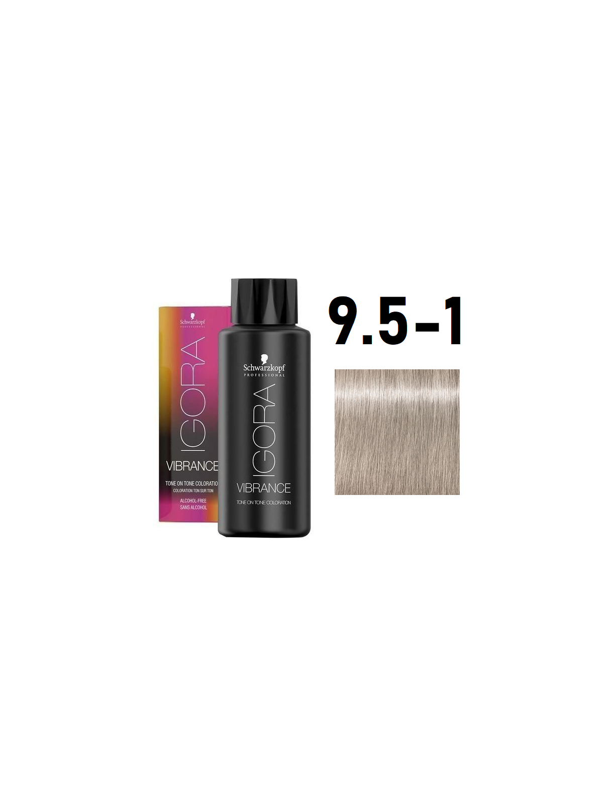 Schwarzkopf Professional Schwarzkopf Igora Vibrance 9,5-1 - Краситель тон-в-тон светлый блонд пастельный сандре 60 мл