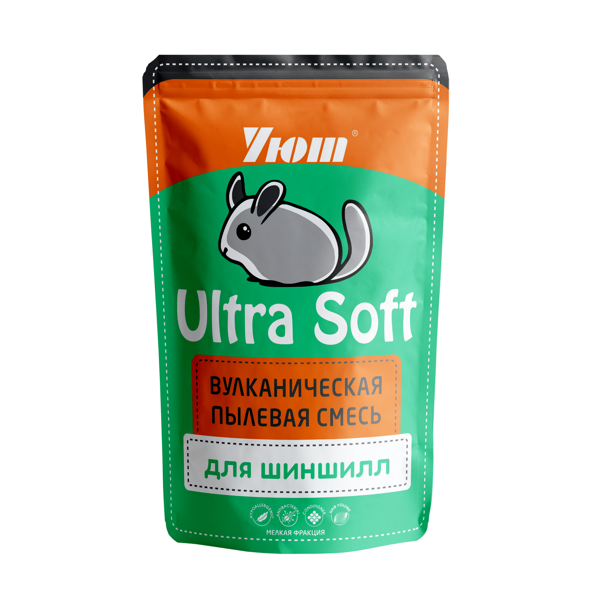 Пылевая смесь вулканических пород Уют ULTRA SOFT для шиншилл  0 73 л 