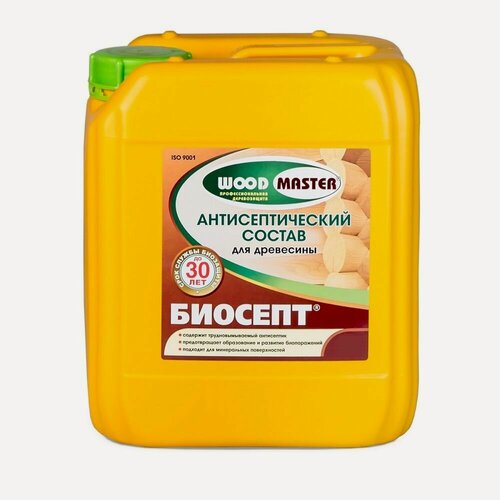 Изображение товара Антисептический пропиточный состав для древесины Woodmaster Биосепт (10л)