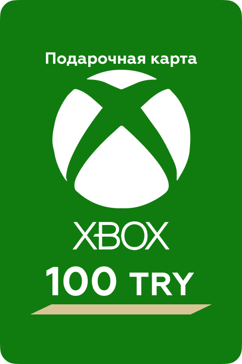 Карта пополнения счёта Xbox 100 TL