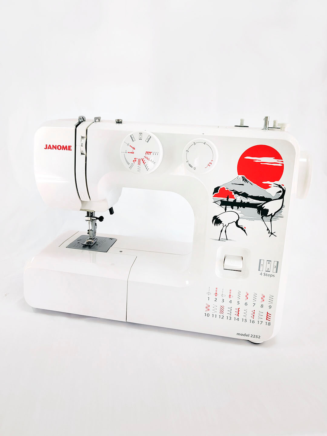 Швейная машина Janome 2252, качающийся челнок, электромеханическое управление — фото 1