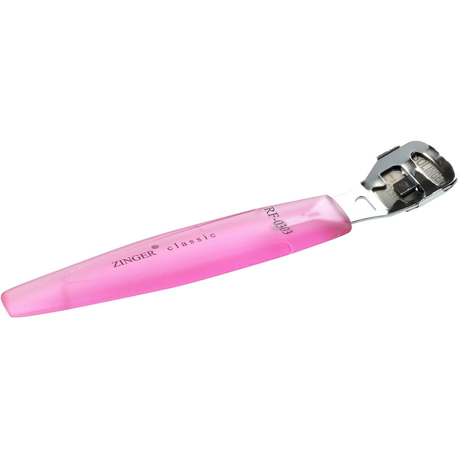 Скребок для педикюра Zinger "Classic", с бритвой, пластик (RF-0303)