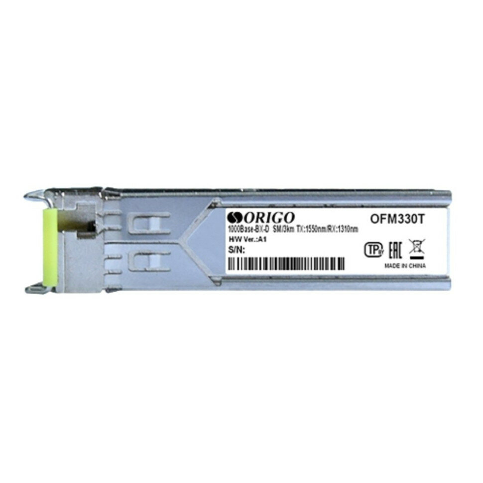 ORIGO OFM330T/3KM/A1A WDM SFP-трансивер, 1000Base-BX-D (Simplex SC), TX: 1550нм, RX: 1310нм, одномод, до 3км