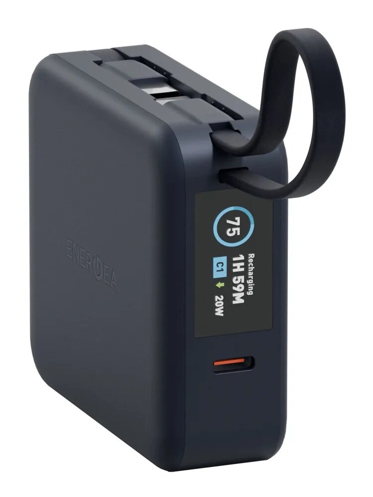 Внешний аккумулятор EnergEA MagPac Mini Plus 10000mAh 4в1 для зарядки Apple watch Magsafe iPhone (BLUE)