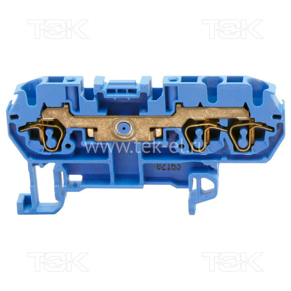 Клемма ABB 1SNA290033R2300, пружинная, 2.5mm², с -профилем, термопласт UL94 V0, синяя