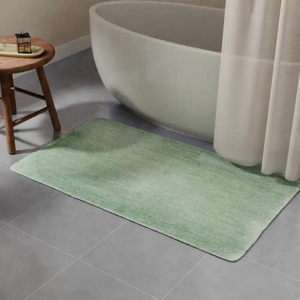 Коврик для ванной Family 70x120 см цвет зеленый