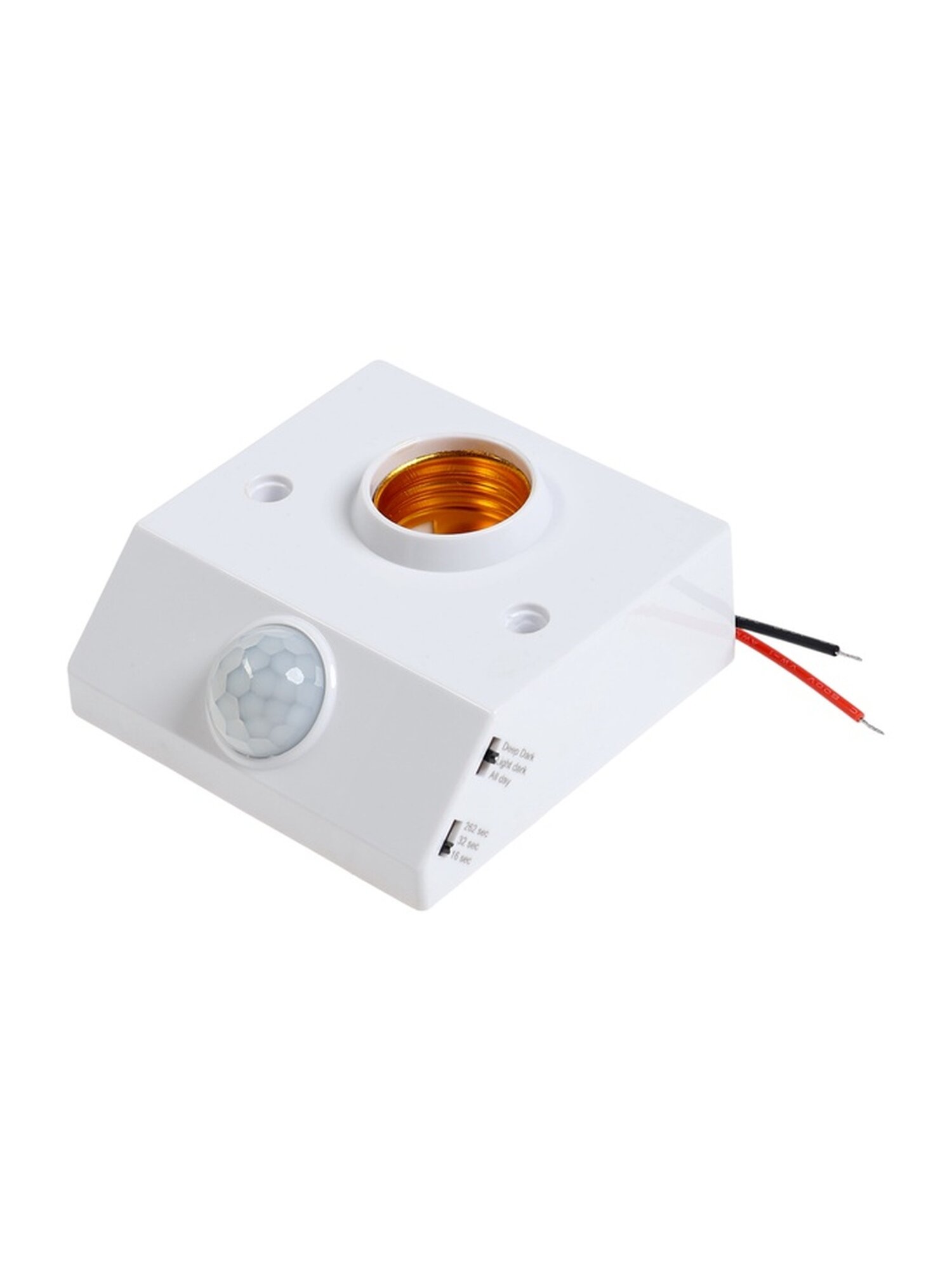 Патрон E27 Сима-ленд с датчиком движения 220 В 1 шт цвет белый