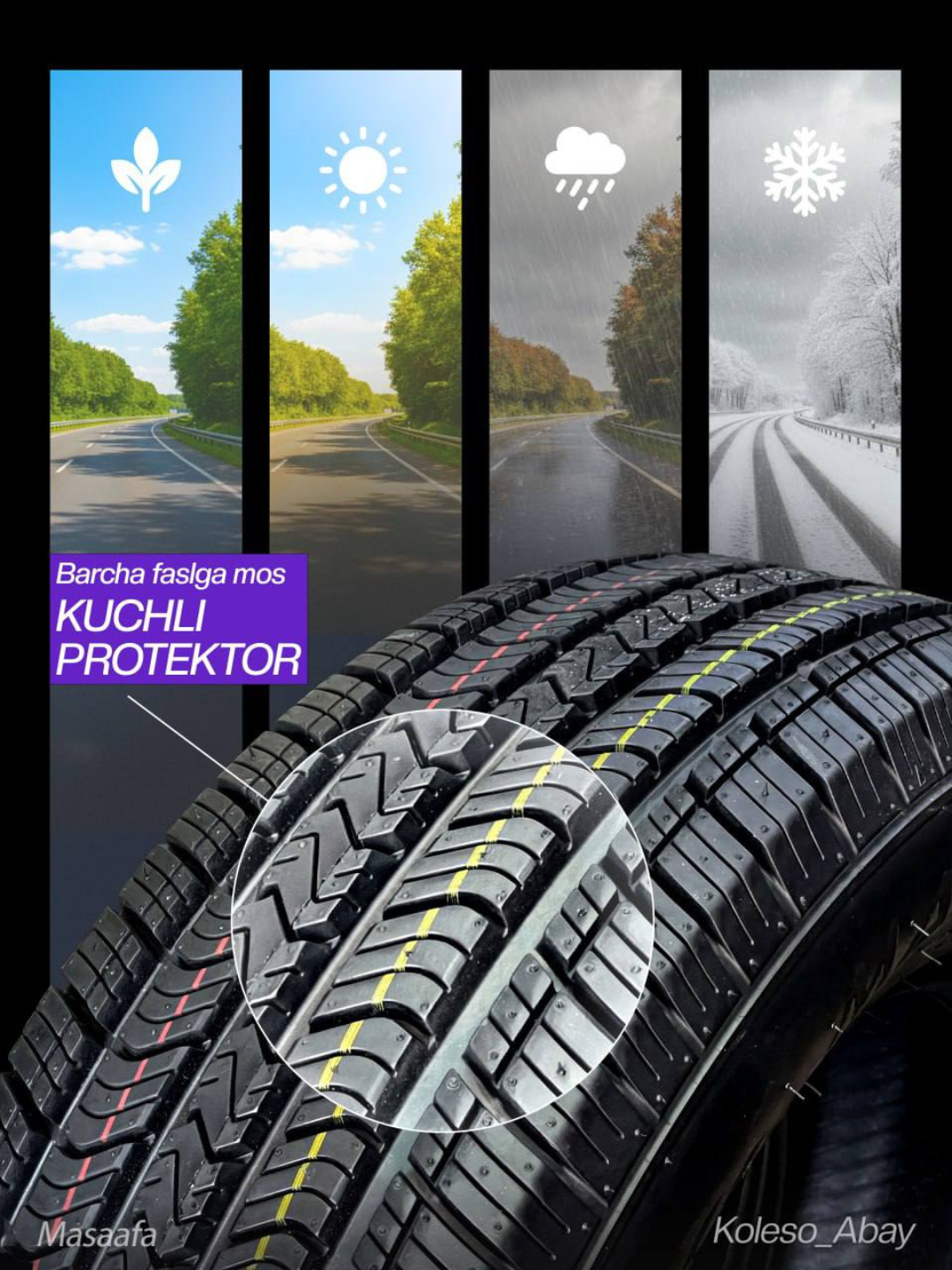 MASAAFA автомобильные шины ALL-SEASON 175/70R12 — фото 1