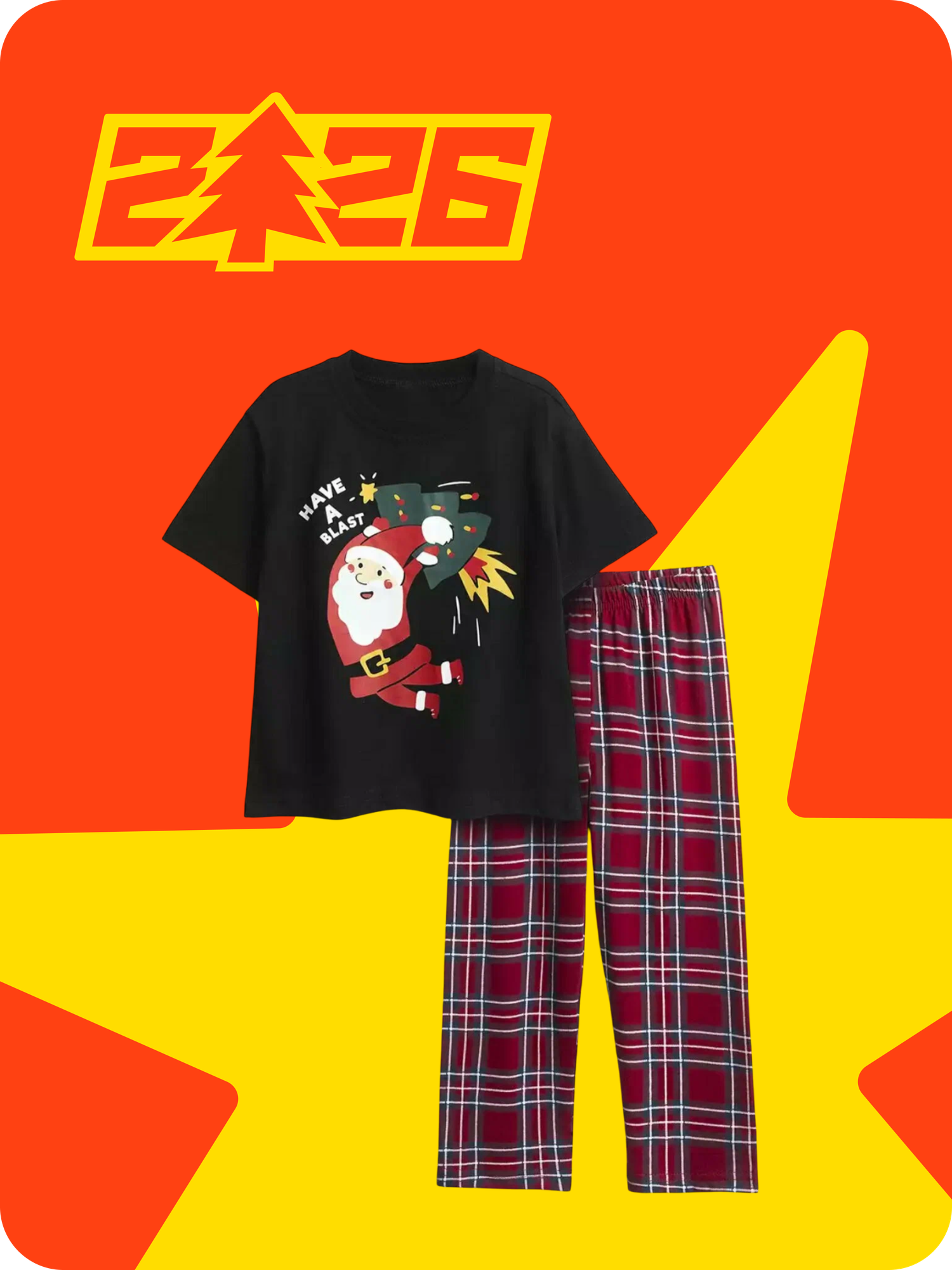 Пижама neo, размер 128, черный/красный