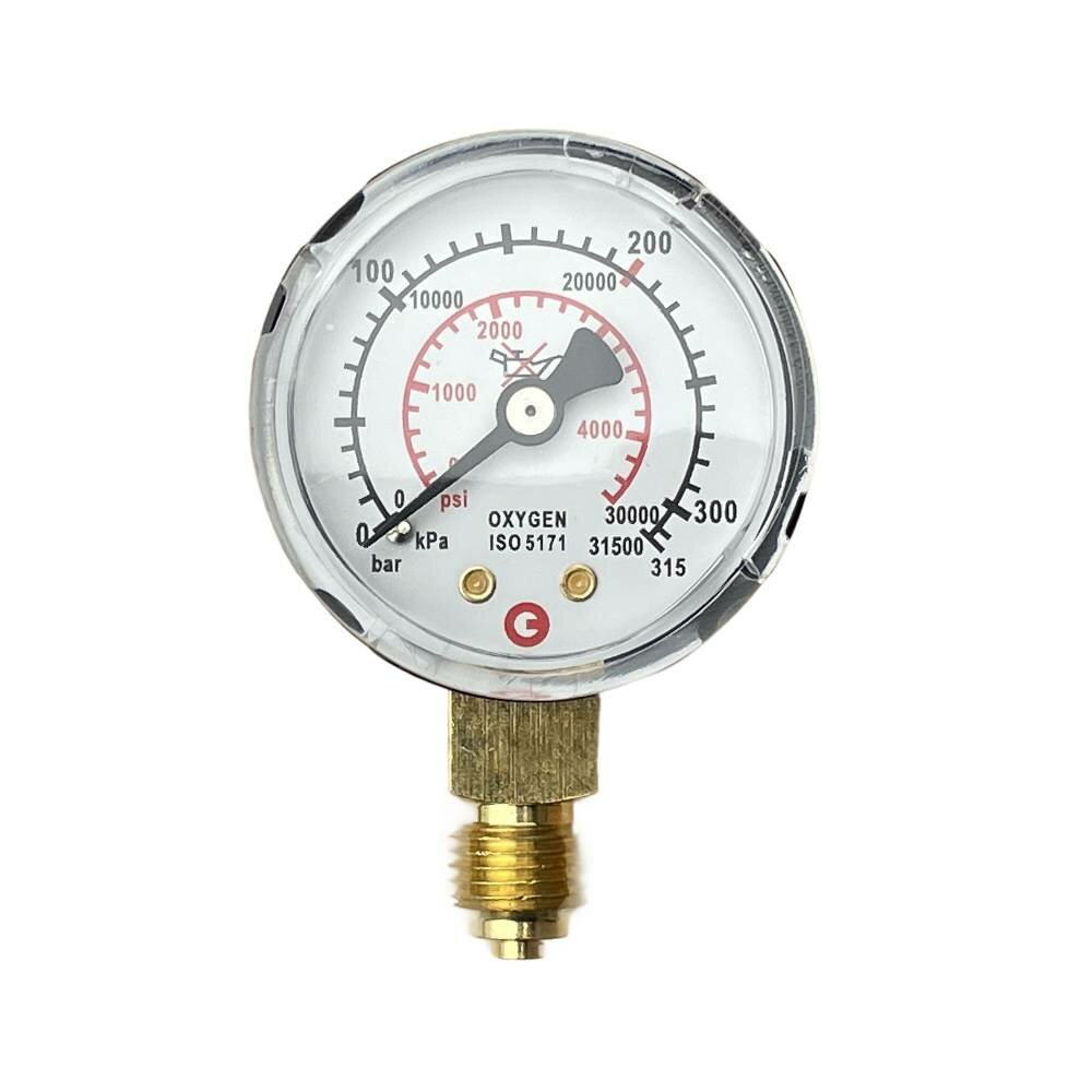 Манометр кислородный GCE 0-200/315 бар, диам. 50 мм