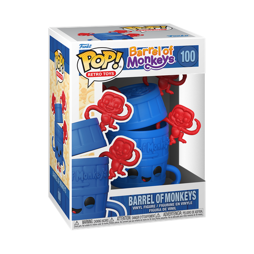 фигурка funko pop vinyl mnd s9 judge macaroon 76555 10 см Фигурка Funko POP! Retro Toys Barrel of Monkeys 57809, 10 см