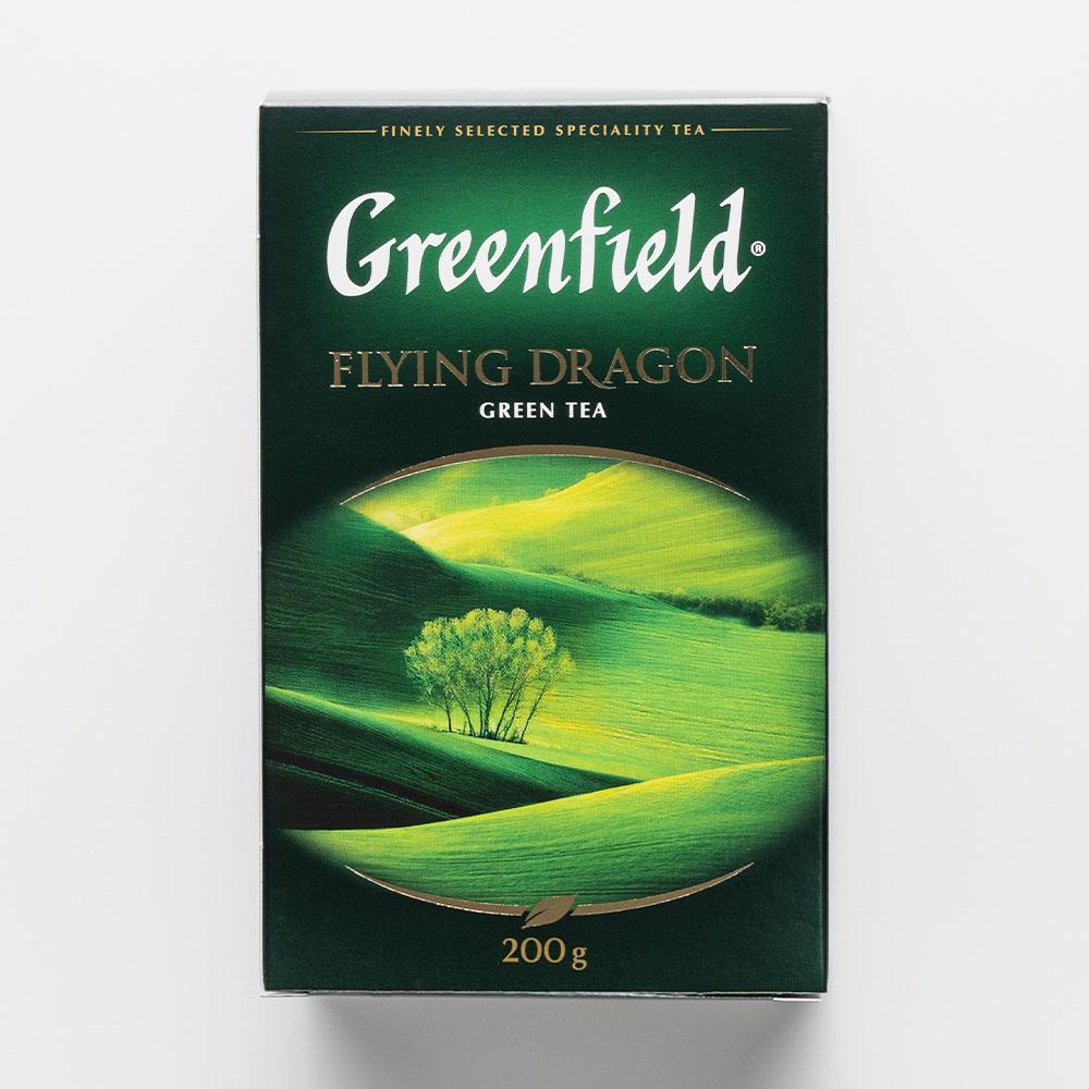 Чай зеленый листовой Greenfield Flying Dragon, 200 г (комплект 10 шт.) 6007965