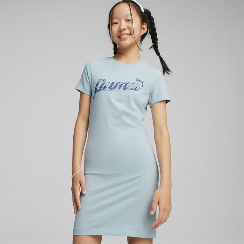 фото Платье puma ess+ blossom dress, размер 164, синий