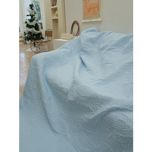 Покрывало SXLT Company 40-61258-0008, 180 х 210 см, голубой