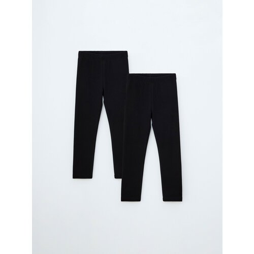 фото Брюки sela, комплект из 2 шт., размер 116, черный