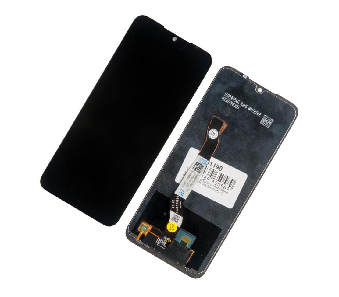 Display / Дисплей в сборе с тачскрином для Xiaomi Redmi Note 8T черный (original lcd)