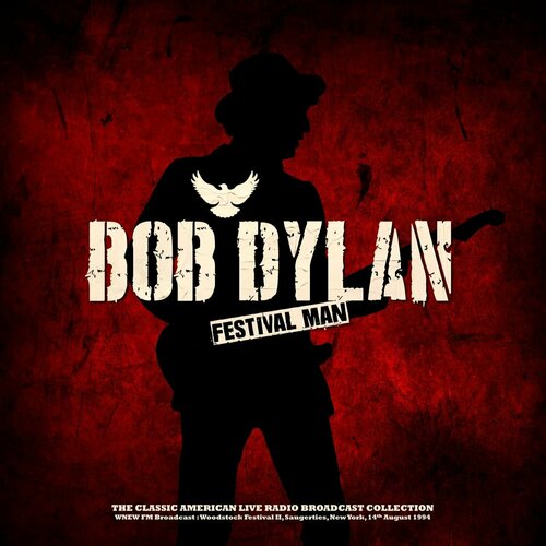 Bob Dylan Festival Man Woodstock Festival II 1994 Red Vinyl (LP) Second Records Music bob dylan festival man woodstock festival ii 1994 red vinyl lp second records music