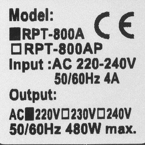 Интерактивный ИБП Powercom RAPTOR RPT-800A