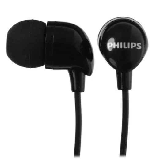 Наушники Philips TAE1126, mini jack 3.5 mm, черный