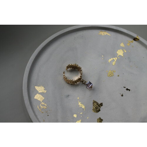 фото Кольцо, бижутерный сплав, кристаллы swarovski, мультиколор precious kate