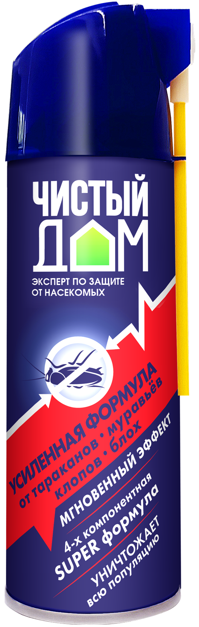 Аэрозоль от насекомых 400 мл, Усиленная формула, 1 штука