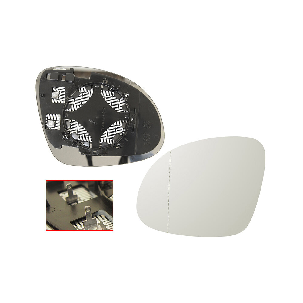 фото Полотно Зеркала Vw Tiguan 07-16/Skoda Yeti 09-18 Lh Асферическое С Обогревом Sat арт. ST-VW70-940G-2