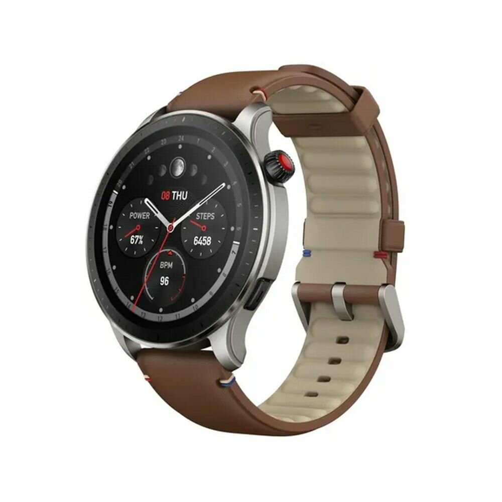 Часы Amazfit GTR 4 Vintage Brown Leather A2166