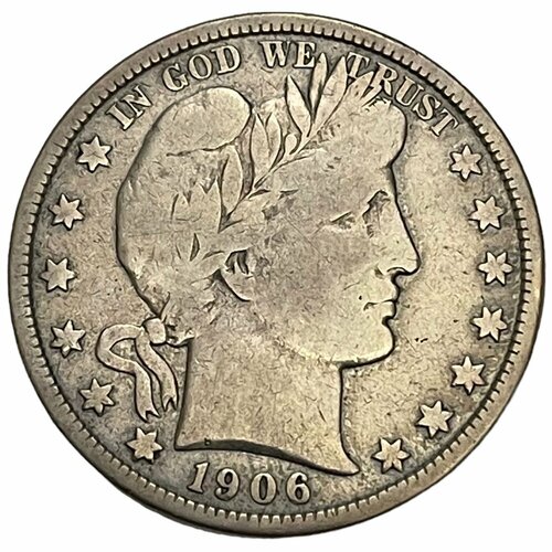 США 50 центов (1/2 доллара) 1906 г. (Полдоллара Барбера) сша 50 центов 1 2 доллара 1952 г полдоллара франклина