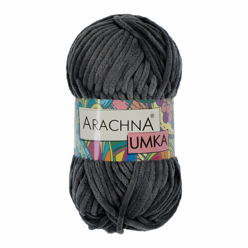 Пряжа ARACHNA "UMKA" 100% полиэстер 100 г 120 м №09 серый