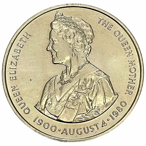 Фолклендские острова 50 пенсов 1980 г. (80 лет со дня рождения Королевы Матери) (CN)