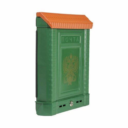почтовый ящик домик vip корреспонденция коричневый Почтовый ящик Цикл Премиум, с пластиковой защелкой и накладкой, коричневый