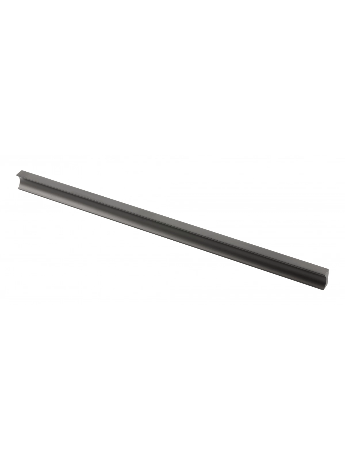 Ручка мебельная алюминиевая GROOVE 320мм/360мм, черный матовый - фотография № 1