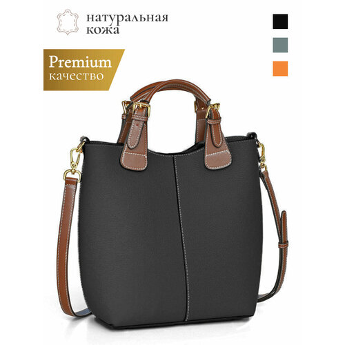 Сумка  тоут FORELLY, фактура зернистая, черный