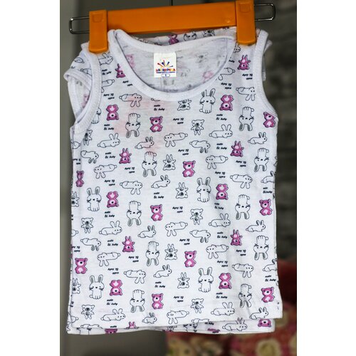 фото Майка звездочка, 2 шт., размер 1 год, белый