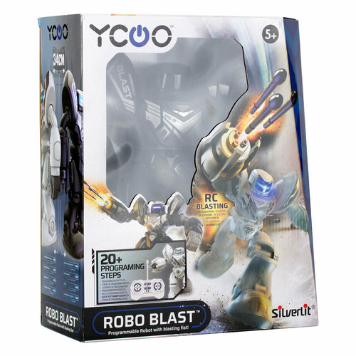 Робот Silverlit Robot Robo Blast Black 88098 silverlit робот silverlit интерактивный мэйз брейкер в ассортименте 88044