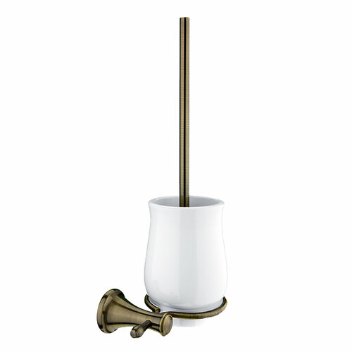 Ершик для унитаза фабрика Nimco, коллекция Lada, материал латунь, цвет бронза/белая керамика