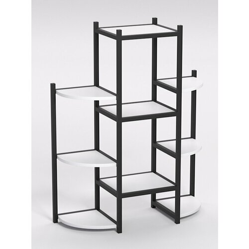 Подставка для цветов №6 в стиле лофт, Белый 80 x 29 x 100 см