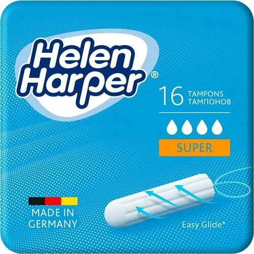 Тампоны Helen Harper Super 16шт х2шт helen harper тампоны super plus 6 капель 16 шт 4 уп