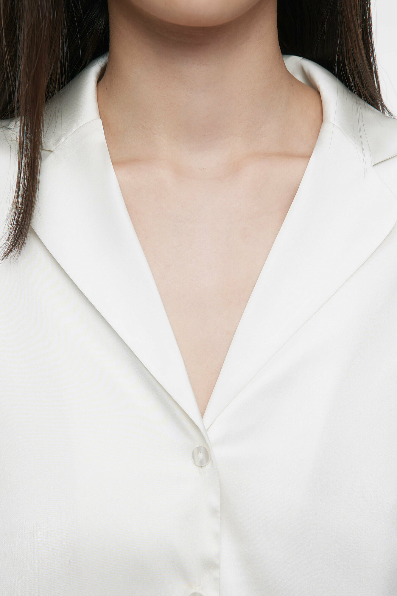 Блузка домашняя из сатиновой ткани с перьями 2346410001-2-M - фотография № 5
