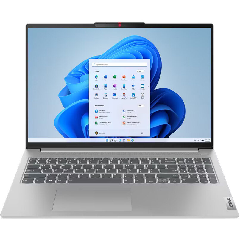 Ноутбук Lenovo IdeaPad Slim 5 16ABR8, 16" (2560x1600) IPS/AMD Ryzen 5 7530U/16ГБ DDR4/512ГБ SSD/Radeon Graphics/Без ОС, серый (82XG002SRK)