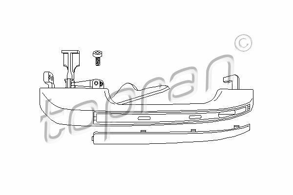 104179755 Ручка двери задняя правая Hans Pries для AUDI 80/90 79-86