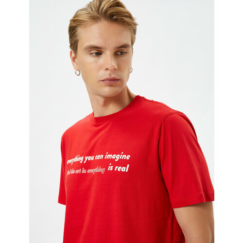 фото Футболка koton, размер xl, красный