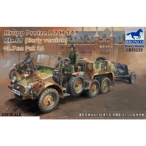 CB35133 Krupp Protze Kfz.69 L 2 H 143 with 3.7cm Pak 36 (Early version) 2 delige set sportkleding pak vrouwen gestreepte losse sweater mode broek kleding pak dames soild kleur lente zomer 2021