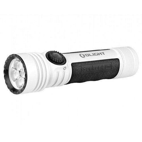 Фонарь Olight Seeker 4 Pro White (Cool White), 21700, 260 метров, 4600 люмен (Комплект) фонарь olight seeker 3 pro black