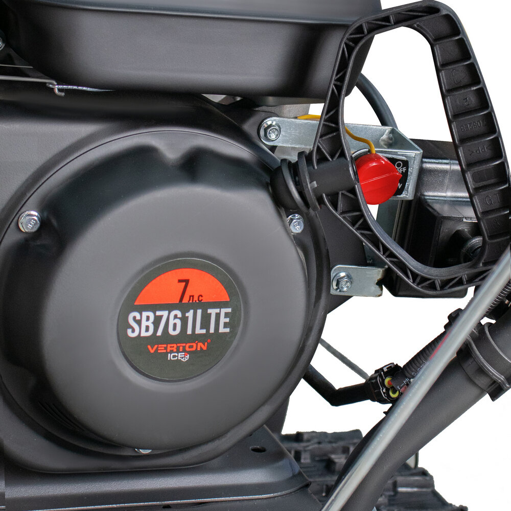 Снегоуборочная машина бенз. Verton Ice SB-761LTE (5,15кВт/7л. с, V 212см3, шир/выс 61/51см, гусеницы, фара, электрозапуск) — фото 20