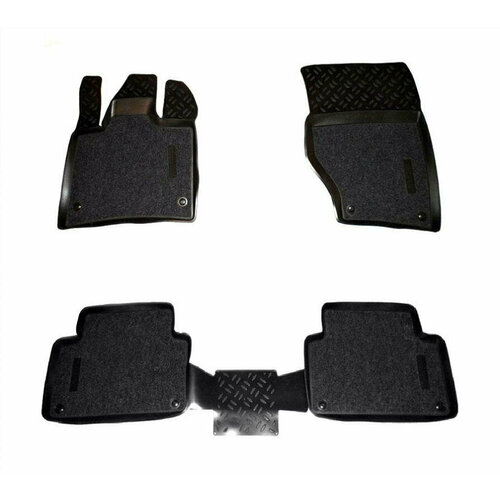 Коврики салона Aileron комбинированные для Hyundai Elantra V (MD) (2011- ) полиуретан/текстиль 