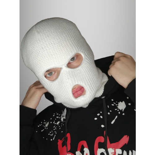 фото Балаклава балаклава-маска, размер 50, белый ammanyil room