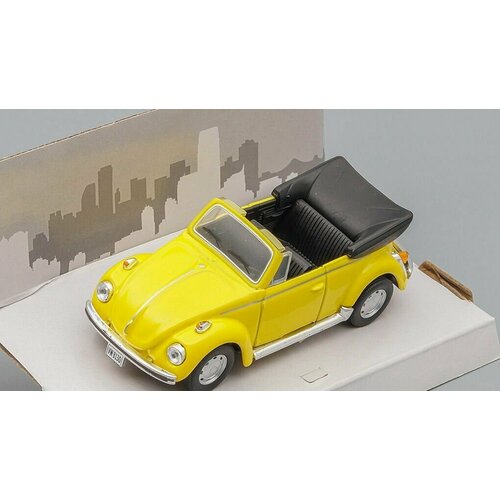 Масштабная модель VOLKSWAGEN Beetle Cabrio (open), yellow wiking 1 87 vw beetle 1200 cabrio черный