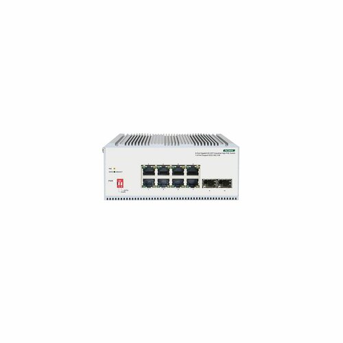 ORIGO OI2210P 185W A1A Промышленный неуправляемый PoE-коммутатор 8x1000Base-T 8023bt PoE 2x1000Base-X SFP PoE-бюджет 185W 2443000₽