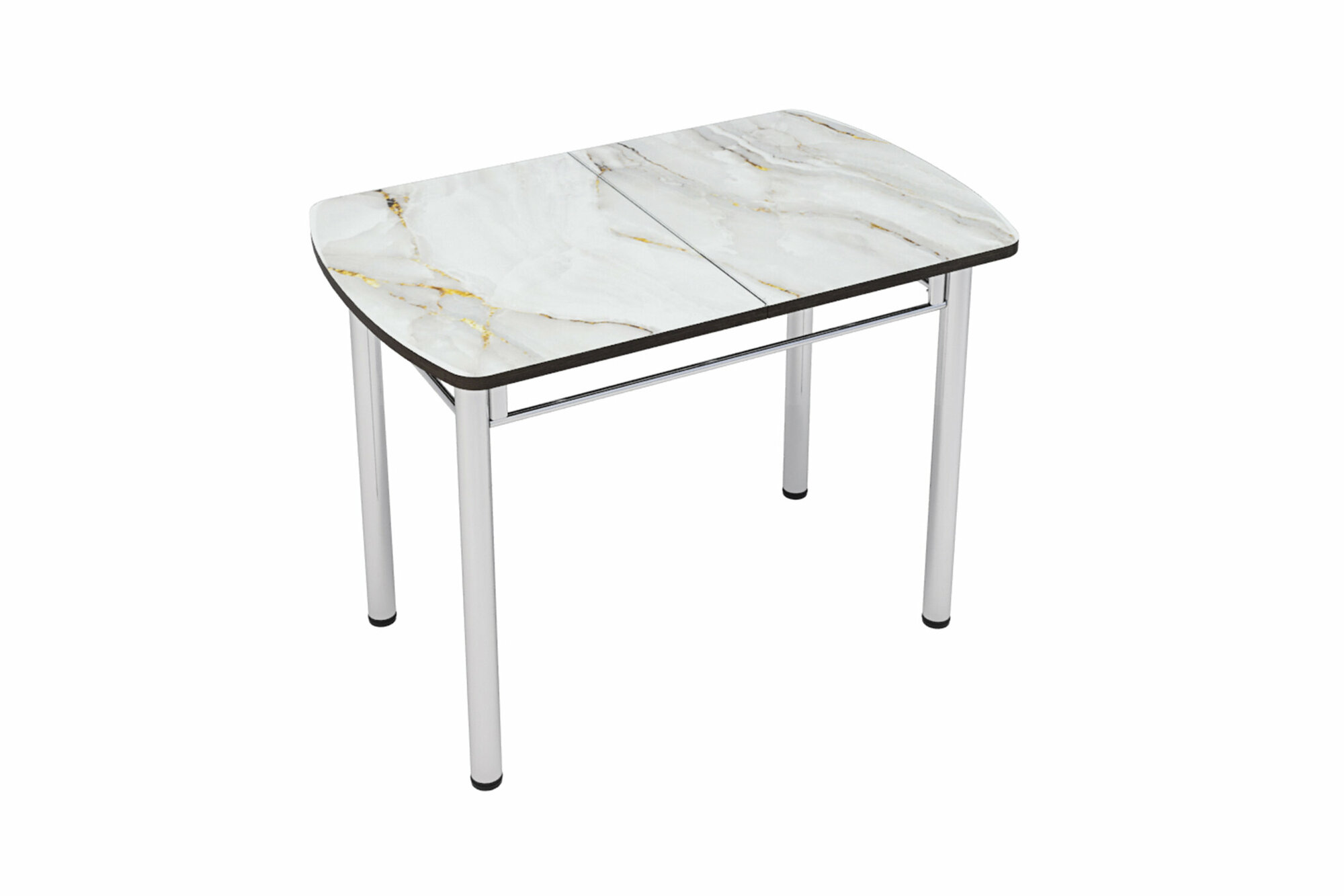 фото Стол раздвижной Интерьер-Центр с фотопечатью мрамор золото 110x70x80 см